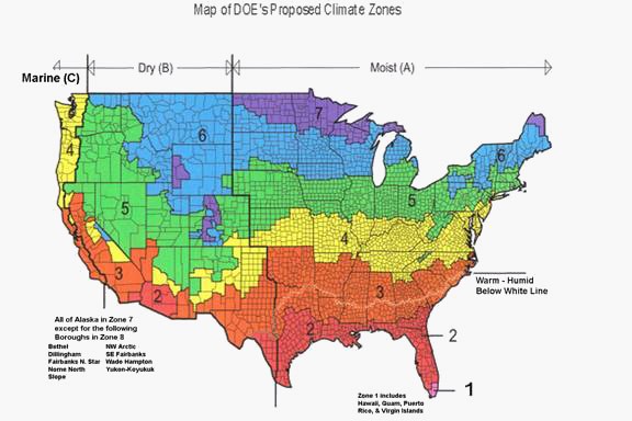 Thermal Mass Climate Zones – Rastra USA – A Better Way of Building